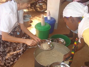 Chegada da Ir. Helena na África